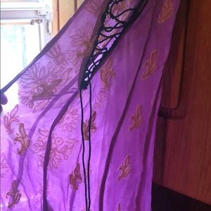 Free people Sheer top/dress flower detail